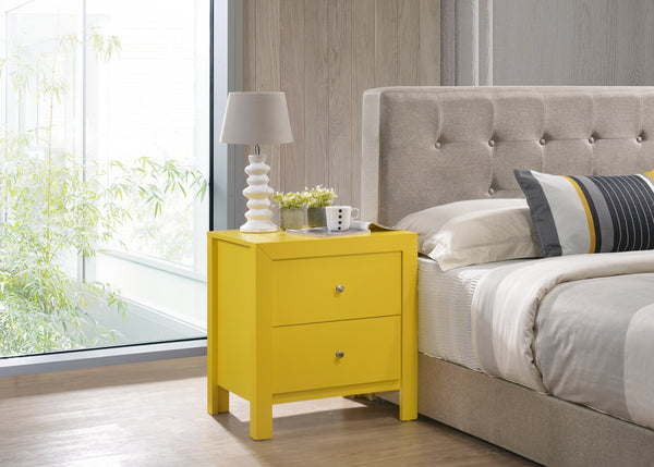 Glory Furniture Burlington G2402-N Nightstand , Yellow