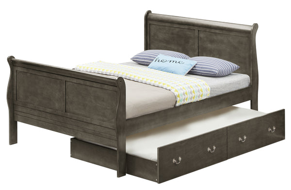 Glory Furniture Louis Phillipe G3105G-FTB Full Trundle Bed , Gray