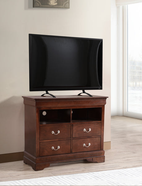 Glory Furniture Louis Phillipe G3125-TV Media Chest , Cappuccino
