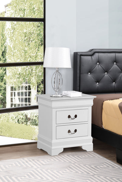 Glory Furniture Louis Phillipe G3190-N Nightstand , White