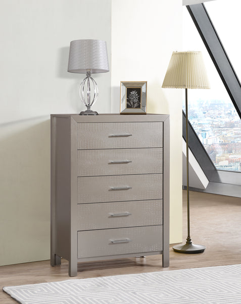 Glory Furniture Glades G4200-CH Chest , Silver Champagne