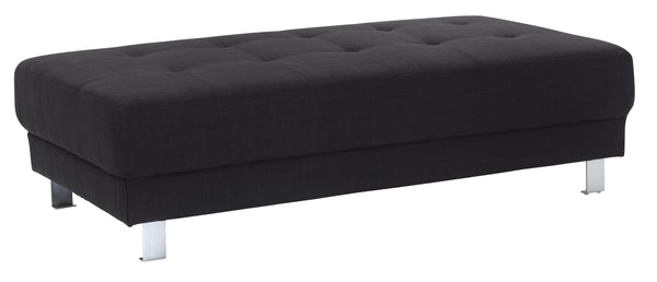 Glory Furniture Riveredge G441-O Milan Ottoman , BLACK