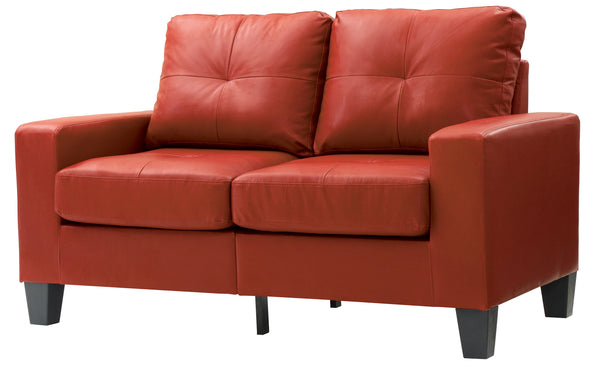 Glory Furniture Newbury G465A-L Newbury Modular Loveseat , RED