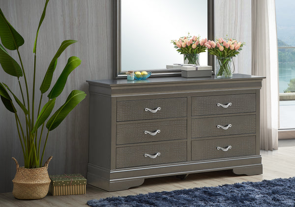 Glory Furniture Lorana G6502-D Dresser , Metalic Black