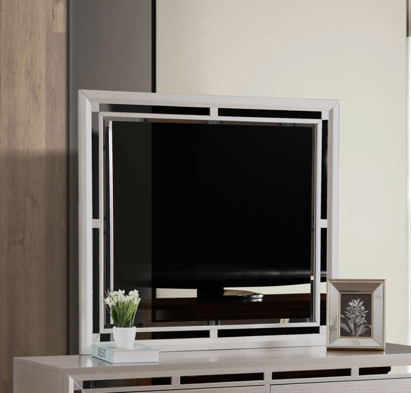 Glory Furniture Alana G6800-M Mirror , Silver Champagne