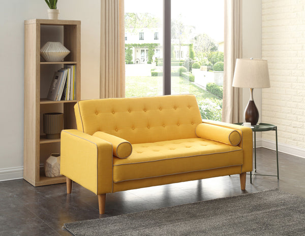 Glory Furniture Andrews G834A-L Loveseat Bed ( 2 Boxes ) , YELLOW
