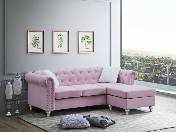 Glory Furniture Raisa G864B-SCH Sofa Chaise ,