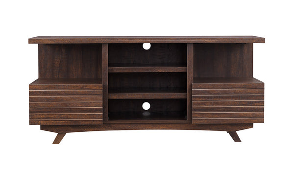 OS Home and Office Mid Century Media Console, Cherry