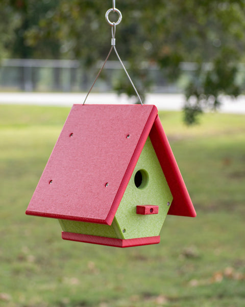 Outdoor Leisure Products Model GM30RL Wren Bird House Made of High Density Poly Resin