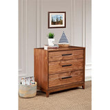 Origins by Alpine Nova 3 Drawer Small Chest in Honey Maple (Brown)