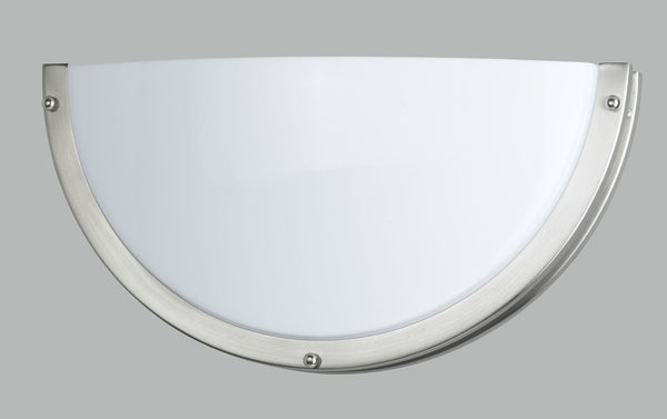 Cal Lighting LA-170-BS 2X26W PLC Wall LAMP, Brushed Steel, 10.4x19.6x18.3