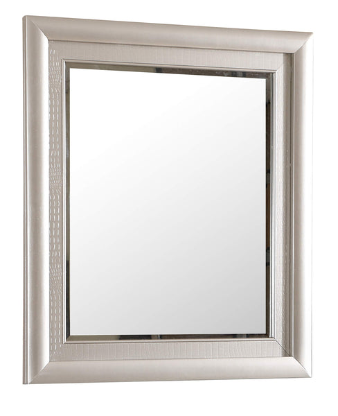 Glory Furniture Bedroom Mirror, Silver Champagne