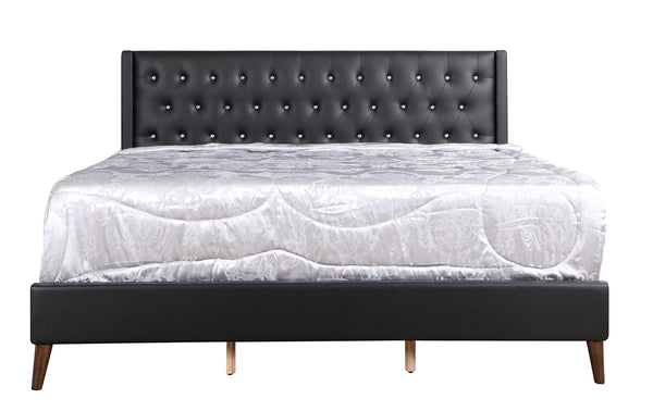 Glory Furniture Bergen Full, Black Upholstered bed,