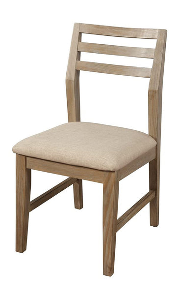 Alpine Furniture Aiden Set of 2 Dining Side Chairs in Weathered Natural (Brown)