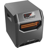LifeSmart 6-Element Infrared Heater with Front Intake Vent, HT1269, Black