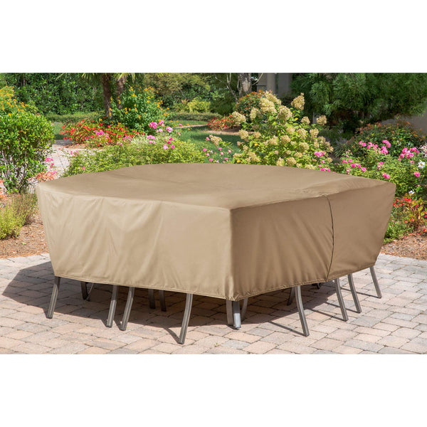 Hanover HAN 3 Protective Vinyl Cover for Rectangular Dining Sets