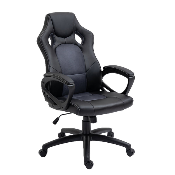 OS Home and Office AW806 Gaming Chair, Black and Gray
