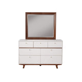 Alpine Furniture Dakota Wood Mirror in Acorn (Brown)