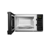 Danby DBMW0720BBB 700 Watts 0.7 Cu.Ft. Countertop Microwave with Push Button Door| 10 Power Levels, 6 Cooking Programs| Auto Defrost and Child Lock, Black