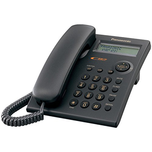 Panasonic KX-TSC11B Corded Phone with Caller ID, Black