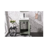Legion Furniture 18-inch Pewter Green Sink Vanity
