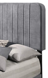 Glory Furniture Lodi , Gray TWIN BED, 48"H X 43"W X 81"D,