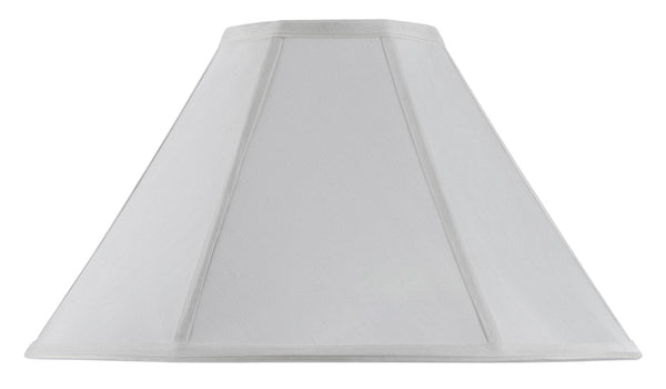 Cal Lighting SH-8101/17-WH Shade from Coolie Collection 17.00 inches, Pwt, Nckl, B/S, Slvr