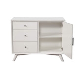 Alpine Furniture Flynn Accent Cabinet, White