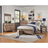 Alpine Furniture Potter Dresser Mirror, Standard, French Truffle