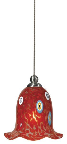 Cal Lighting UP-973/6-BS Transitional One Light Pendant from Low Voltage Uni Pack Pendants Collection in Pewter, Nickel, Silver Finish, 4.70 inches