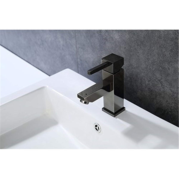 Legion Furniture UPC Faucet with Drain-Glossy Black Glossy Black/Brass