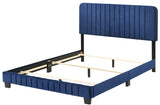 Glory Furniture Lodi , Navy Blue QUEEN BED, 48"H X 65"W X 86"D,