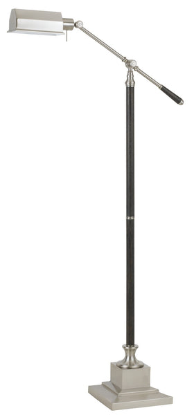 Cal 60W Angelton Floor Lamp, Brushed Steel (BO-2687FL)