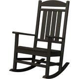 Hanover Outdoor Furniture HVR100BL All Weather Pineapple Cay Porch Rocker, Black