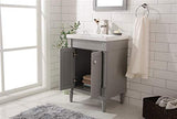 Legion Furniture 24-inch Gray Sink Vanity