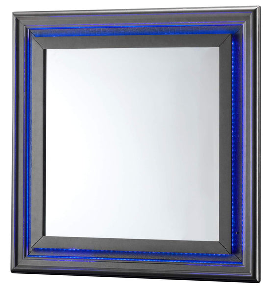 Glory Furniture Mirror, Metalic Black