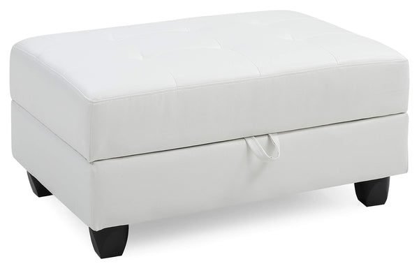 Glory Furniture G307-O Storage Ottoman, White