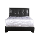 Glory Furniture Panello Faux Leather Upholstered Full Bed in Black