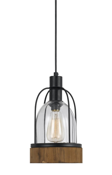 Cal Lighting FX-3584-1P Restoration One Light Pendant from Beacon Collection in Bronze / Dark Finish, 7.00 inches