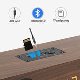 Soundbar Bluetooth Speaker Music 20W HIFI Stereo Music Surround LED Display Outdoor Speaker With FM Radio