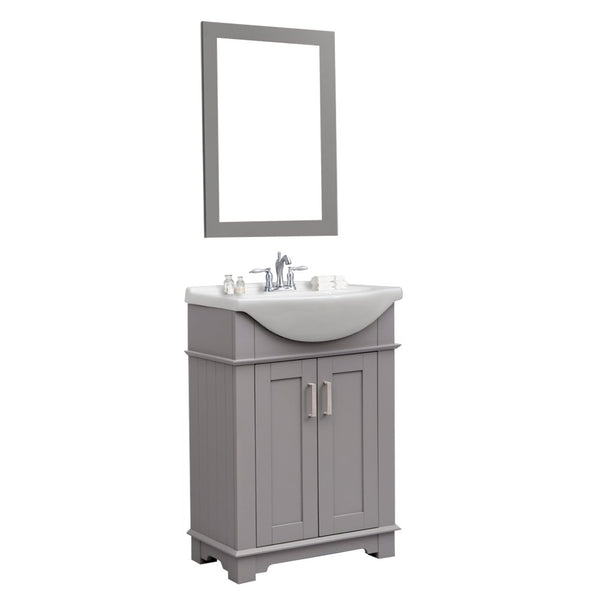 Legion Furniture Bathroom Mirror, 20", Gray