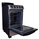 Danby Designer 20-in. Electric Range with Coil Elements and 2.3-Cu. Ft. Oven Capacity in Stainless Steel/Black