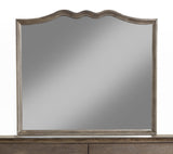Alpine Furniture Charleston Mirror in Antique Gray
