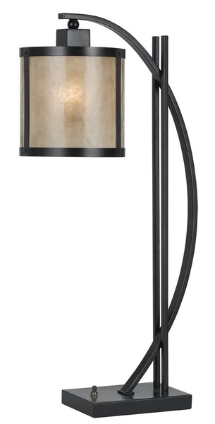 Cal Lighting BO-2320TB Table Lamp with Scavo Glass Shades, Iron Finish, See Image