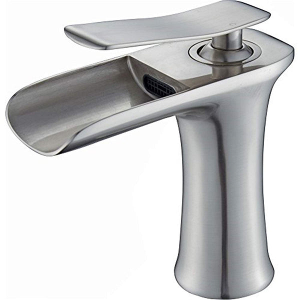 Legion Furniture UPC Faucet with Drain Brushed Nickel/Brass