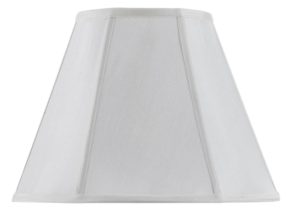 Cal Lighting SH-8106/16-WH Vertical Piped Basic Empire Shade with 16-Inch Bottom, White