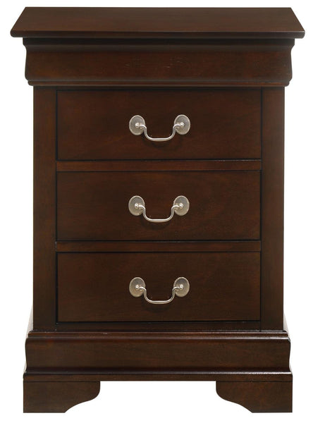 Glory Furniture 3 Drawer Nightstand, 29"H X 21"W X 16"D, Cappuccino