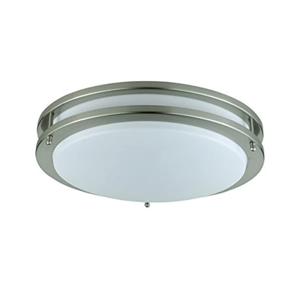 Cal Lighting LA-184-BS Contemporary Modern Two Light Ceiling Mount from Ceiling Collection in Pewter, Nickel, Silver Finish, 14.00 inches