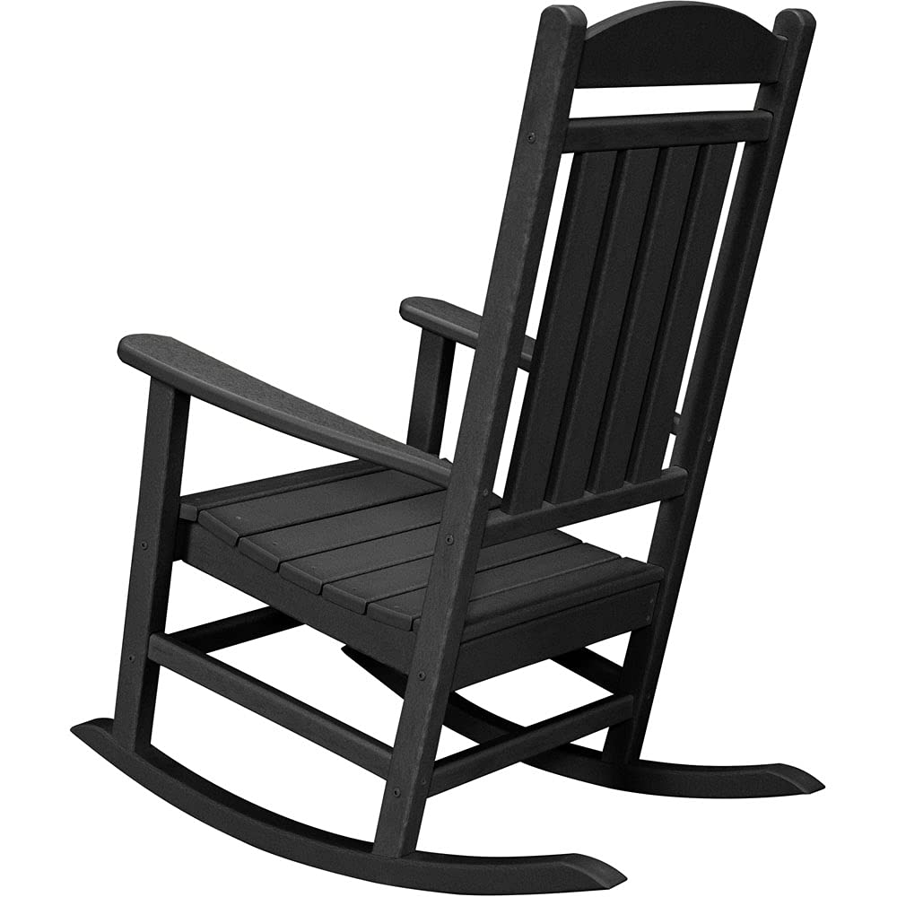 Hanover Outdoor Furniture HVR100BL All Weather Pineapple Cay Porch Rocker, Black