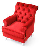 Glory Furniture Anna , RED Accent Arm Chair, 37" H X 32" W X 35" D